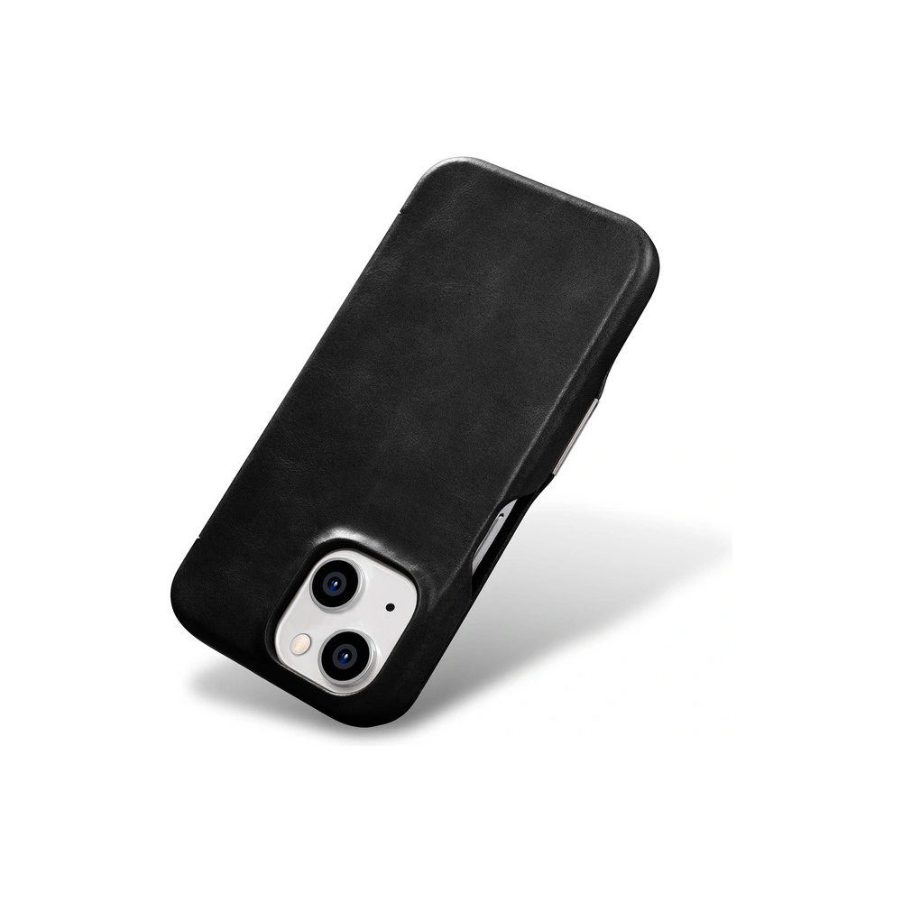 Hurtownia GSM - Etui iCarer Oil Wax Premium Leather MagSafe Apple iPhone 15 Plus / 14 Plus fekete - ICR496 - {ean13} - Hurt