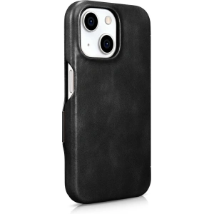 Hurtownia GSM - Etui iCarer Oil Wax Premium Leather MagSafe Apple iPhone 15 Plus / 14 Plus czarne - ICR496 - {ean13} - Hurt