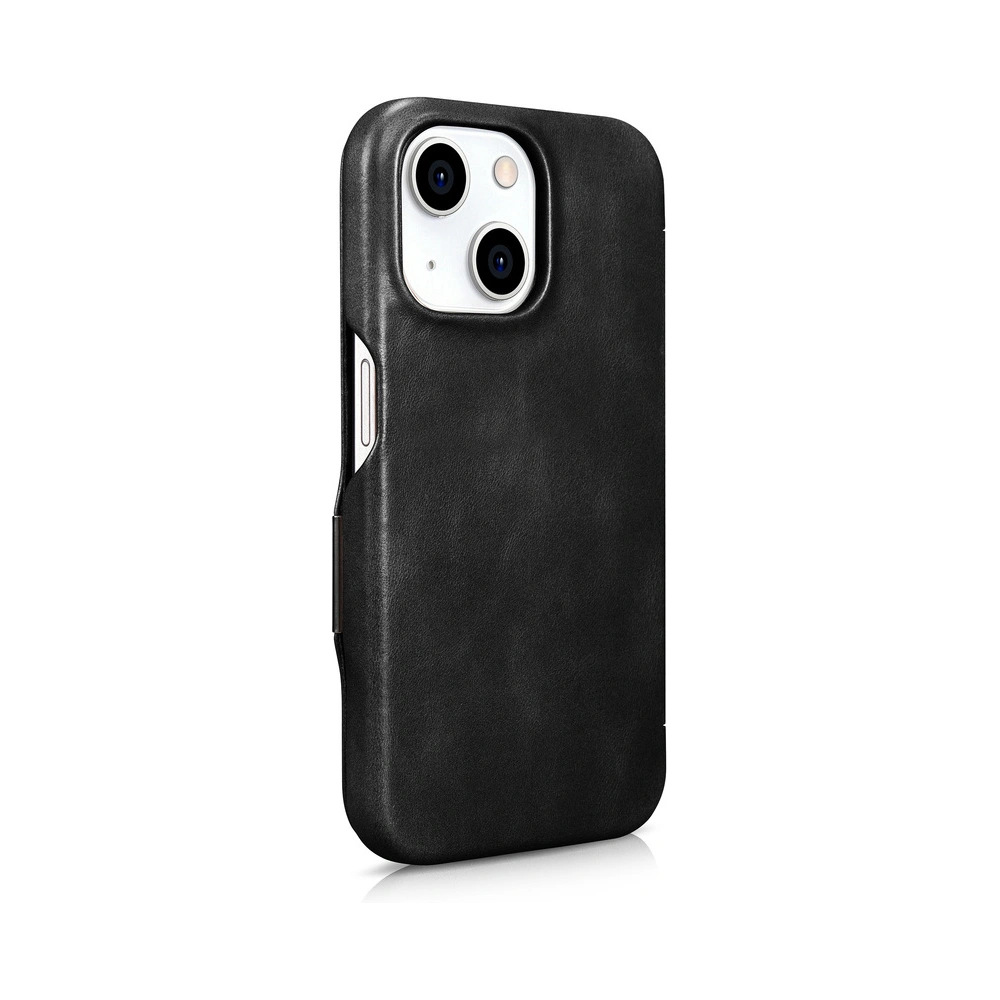 Hurtownia GSM - Case iCarer Oil Wax Premium Leather MagSafe Apple iPhone 15 Plus / 14 Plus schwarz - ICR496 - {ean13} - Hurt