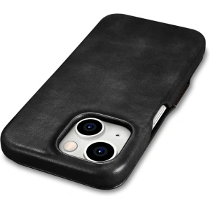 Hurtownia GSM - Etui iCarer Oil Wax Premium Leather MagSafe Apple iPhone 15 Plus / 14 Plus czarne - ICR496 - {ean13} - Hurt