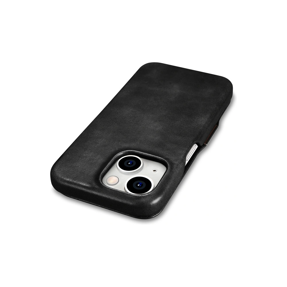 Hurtownia GSM - Etui iCarer Oil Wax Premium Leather MagSafe Apple iPhone 15 Plus / 14 Plus fekete - ICR496 - {ean13} - Hurt