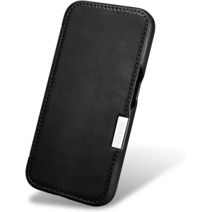 Hurtownia GSM - Etui iCarer Oil Wax Premium Leather MagSafe Apple iPhone 15 Plus / 14 Plus czarne - ICR496 - {ean13} - Hurt