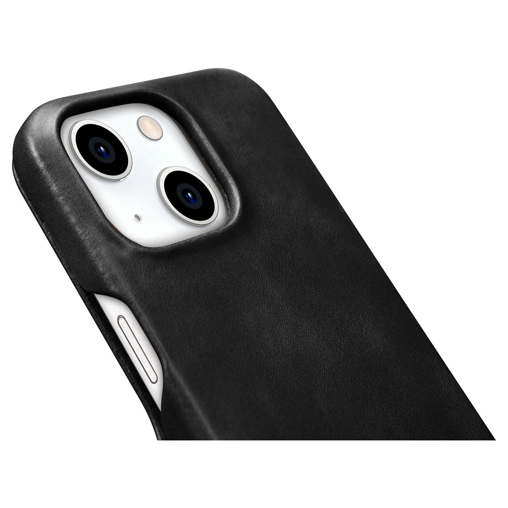 Hurtownia GSM - Etui iCarer Oil Wax Premium Leather MagSafe Apple iPhone 15 Plus / 14 Plus fekete - ICR496 - {ean13} - Hurt