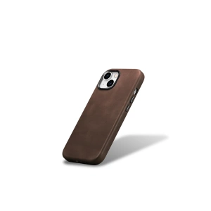 Hurtownia GSM - Etui iCarer Oil Wax Premium Leather MagSafe Apple iPhone 15 brązowe - ICR497 - {ean13} - Hurt
