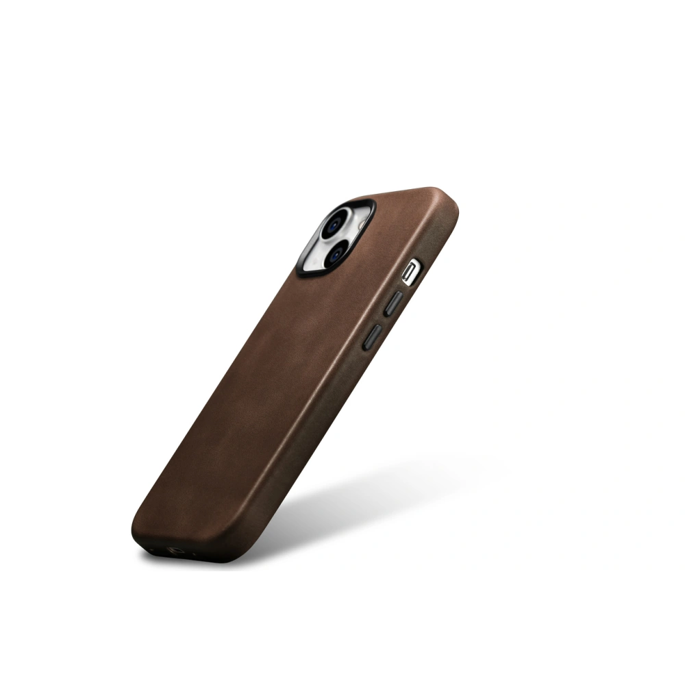 Hurtownia GSM - Etui iCarer Oil Wax Premium Leather MagSafe Apple iPhone 15 brązowe - ICR497 - {ean13} - Hurt