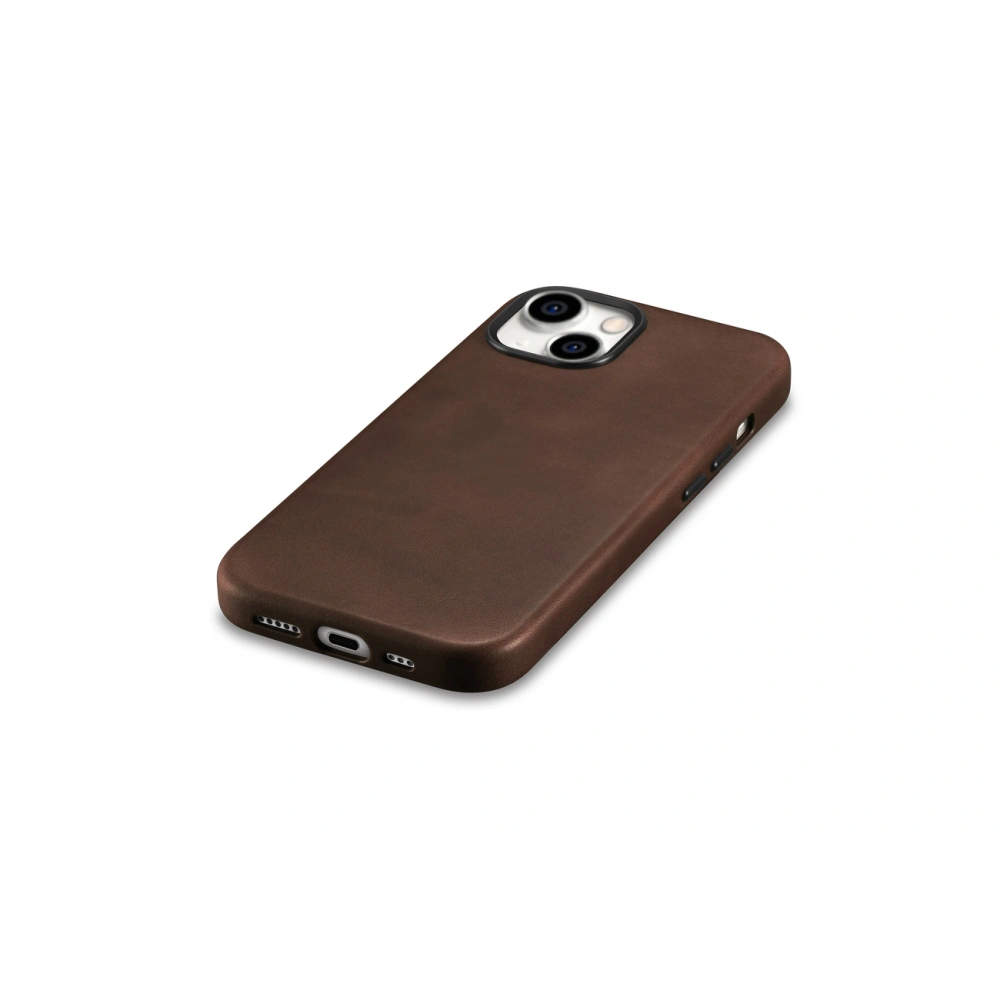 Hurtownia GSM - Etui iCarer Oil Wax Premium Leather MagSafe Apple iPhone 15 brązowe - ICR497 - {ean13} - Hurt