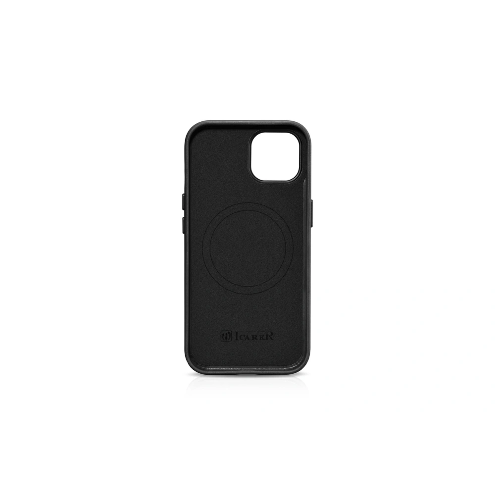 Hurtownia GSM - Etui iCarer Oil Wax Premium Leather MagSafe Apple iPhone 15 czarne - ICR498 - {ean13} - Hurt