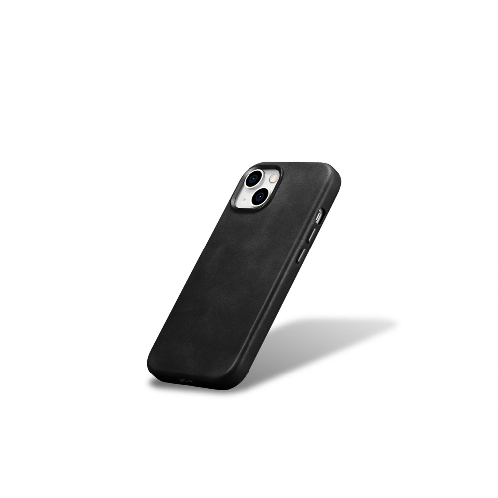 Hurtownia GSM - Case iCarer Oil Wax Premium Leather MagSafe Apple iPhone 15 schwarz - ICR498 - {ean13} - Hurt