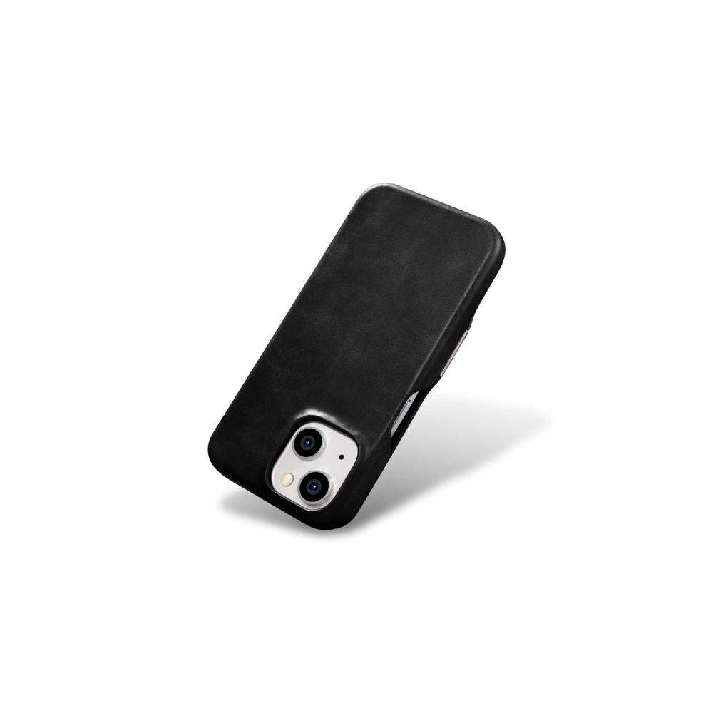 Hurtownia GSM - Etui iCarer Oil Wax Premium Leather MagSafe Apple iPhone 15 czarne - ICR498 - {ean13} - Hurt