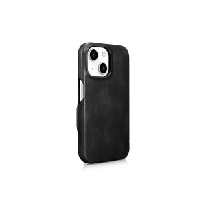 Hurtownia GSM - Etui iCarer Olajgyanta Prémium Bőr MagSafe Apple iPhone 15 fekete - ICR498 - {ean13} - Hurt