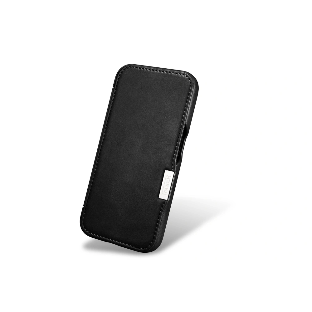Hurtownia GSM - Etui iCarer Oil Wax Premium Leather MagSafe Apple iPhone 15 czarne - ICR498 - {ean13} - Hurt
