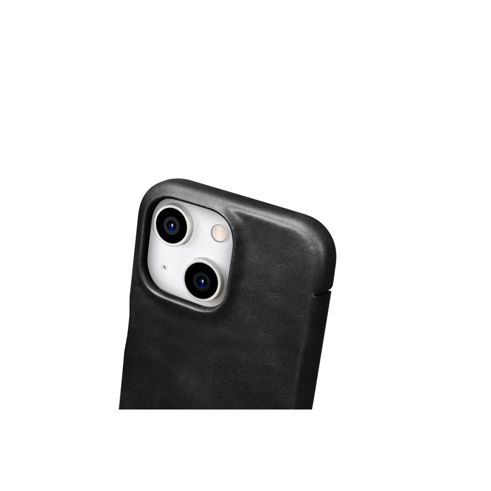 Hurtownia GSM - Case iCarer Oil Wax Premium Leather MagSafe Apple iPhone 15 schwarz - ICR498 - {ean13} - Hurt