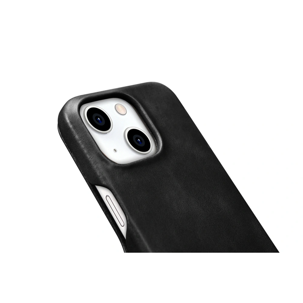 Hurtownia GSM - Etui iCarer Oil Wax Premium Leather MagSafe Apple iPhone 15 czarne - ICR498 - {ean13} - Hurt