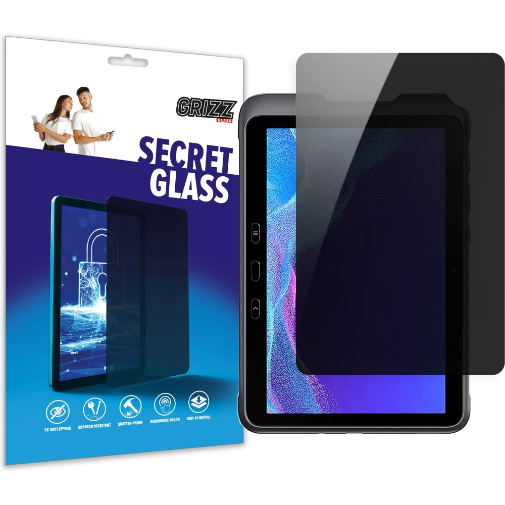 Matowe szkło prywatyzujące GrizzGlass SecretGlass do Samsung Galaxy Tab Active4 Pro 