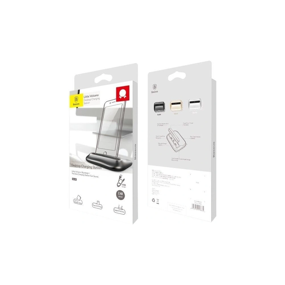 Wholesale Baseus Little Volcano Docking Station Lightning Port Silver Gold - BSU198GLD - {ean13} - Hurt
