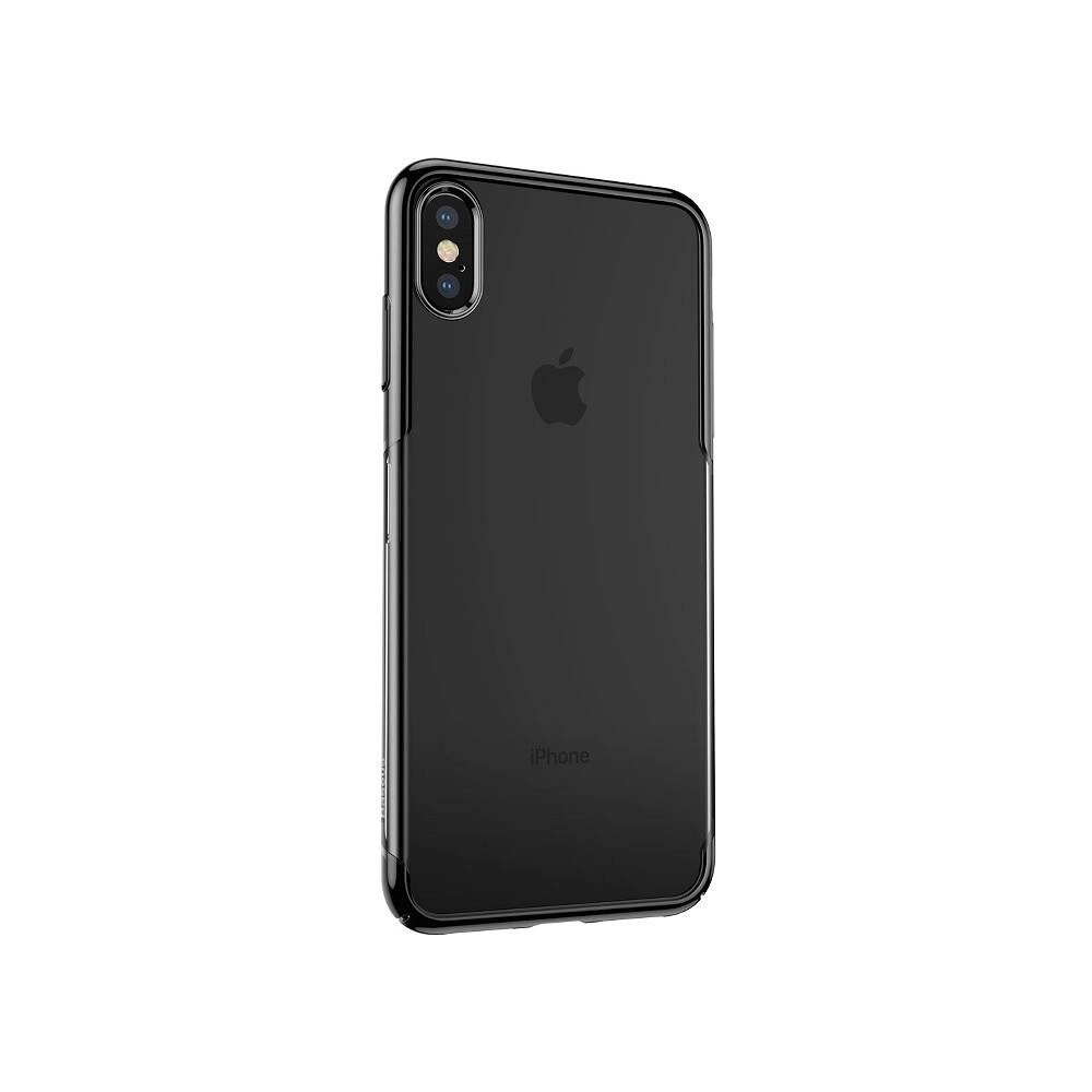Hurtownia GSM - Průhledný kryt Baseus Shining Case pro iPhone X / XS (černý) - BSU201BLK - {ean13} - Hurt