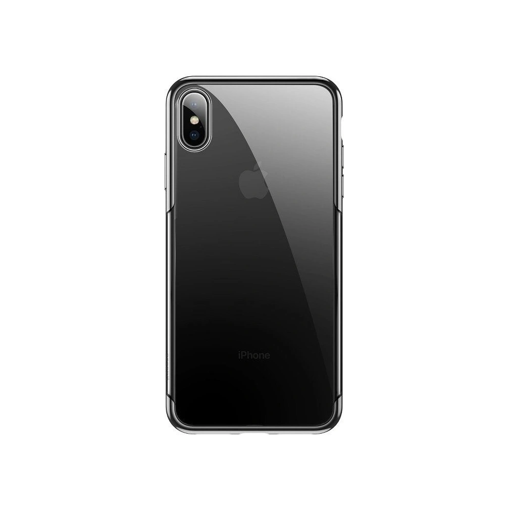 Hurtownia GSM - Průhledný kryt Baseus Shining Case pro iPhone X / XS (černý) - BSU201BLK - {ean13} - Hurt
