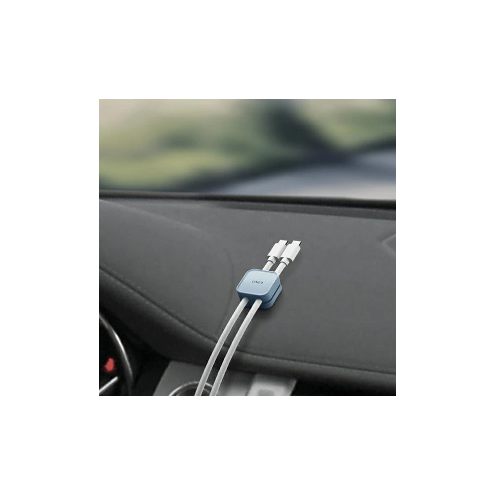 Wholesale UNIQ Pod self-adhesive cable organiser charcoal dark grey [8pcs] - UNIQ936 - {ean13} - Hurt