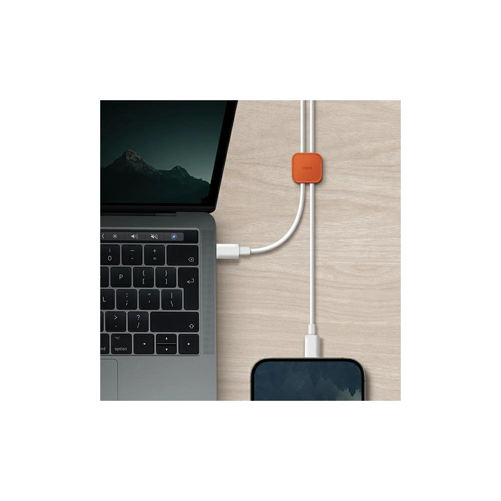 Wholesale UNIQ Pod self-adhesive cable organiser charcoal dark grey [8pcs] - UNIQ936 - {ean13} - Hurt