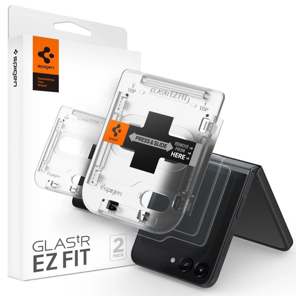 Hurtownia GSM - Hartglas Spigen GLAS.tR ez Fit Samsung Galaxy Z Flip 5 Clear [2 PACK] - SPN2932 - {ean13} - Hurt