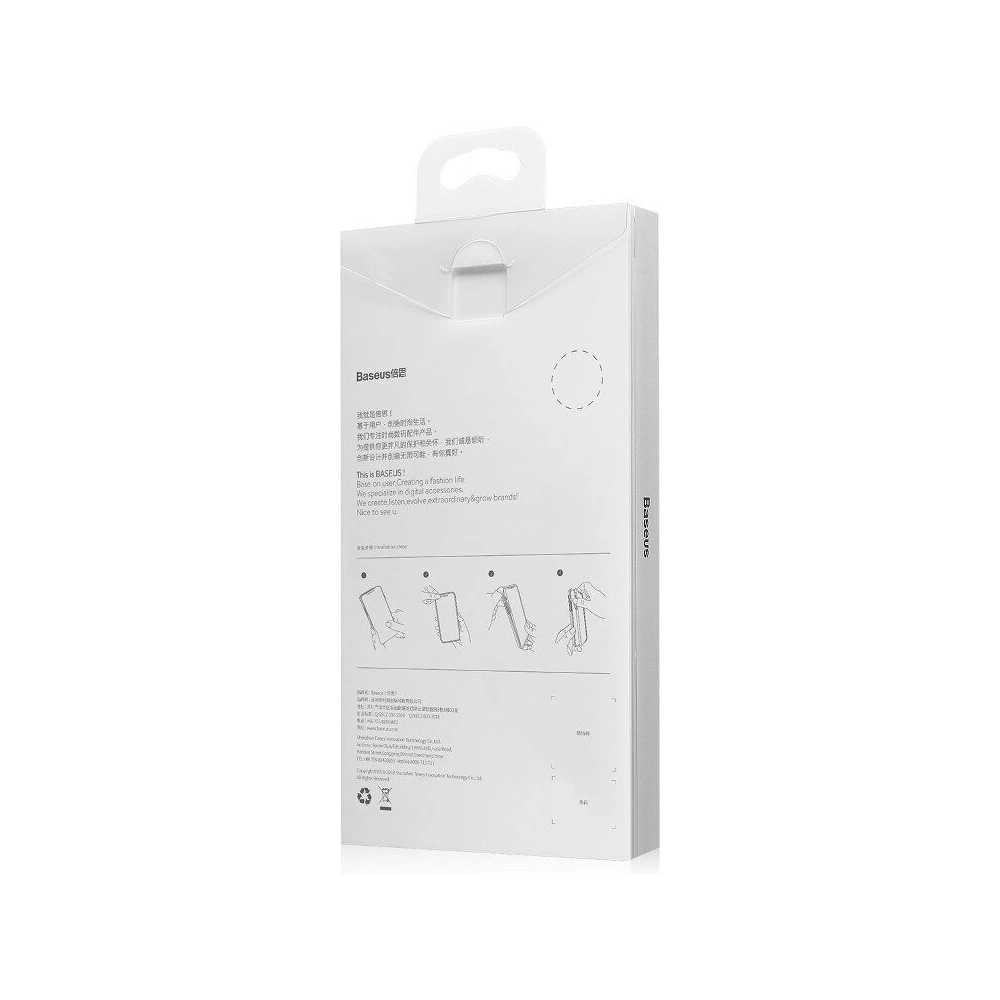 Hurtownia GSM - Průhledný kryt Baseus Shining Case pro iPhone X / XS (černý) - BSU201BLK - {ean13} - Hurt