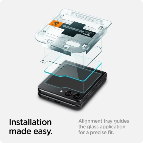 Szkło hartowane Spigen GLAS.tR ez Fit Samsung Galaxy Z Flip 5 Clear [2 PACK]