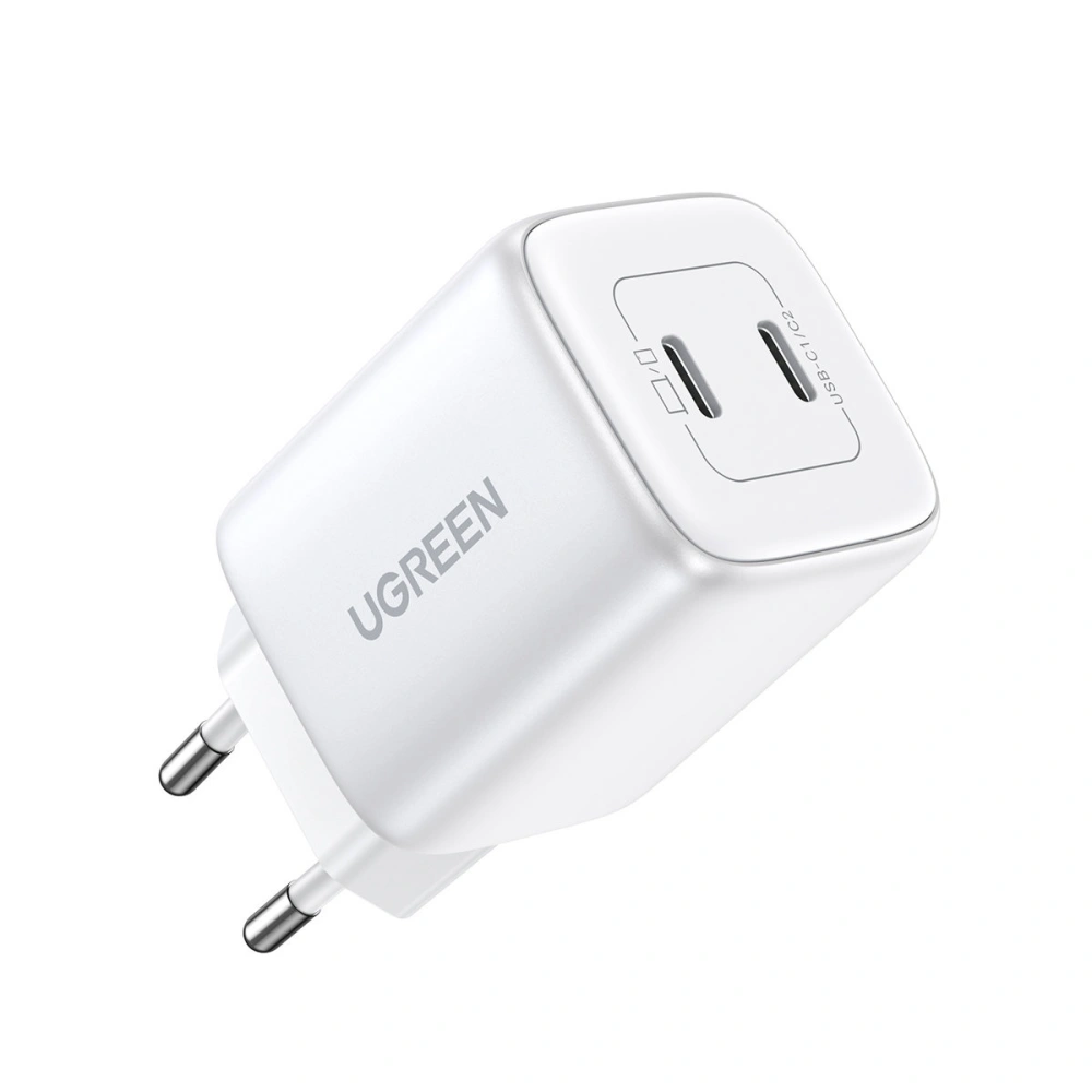 Hurtownia GSM - Síťová nabíječka UGREEN CD294 2xUSB-C, 45W, QC, PD (bílá) - UGR1672 - {ean13} - Hurt