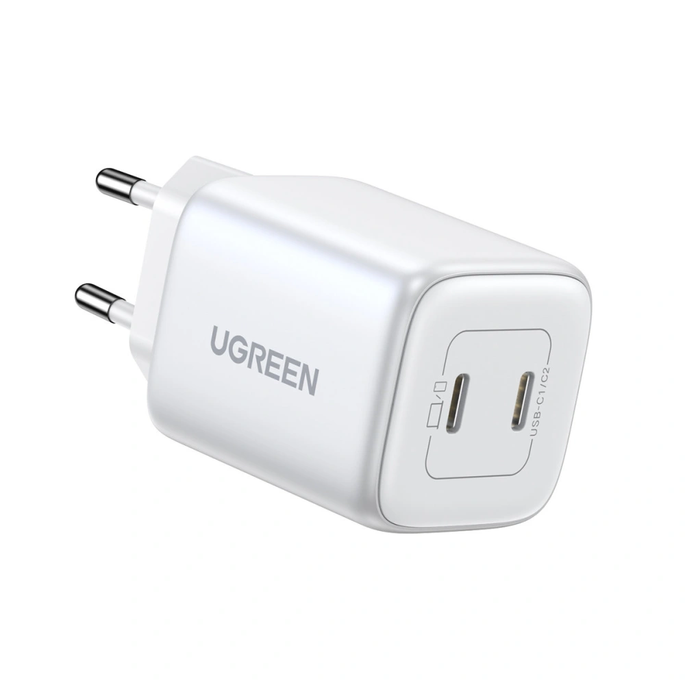 Hurtownia GSM - Síťová nabíječka UGREEN CD294 2xUSB-C, 45W, QC, PD (bílá) - UGR1672 - {ean13} - Hurt