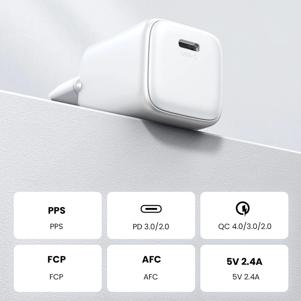 Hurtownia GSM - UGREEN CD319 Nexode Mini 30W Netzladegerät, USB-C, PD (weiß) - UGR1673 - {ean13} - Hurt