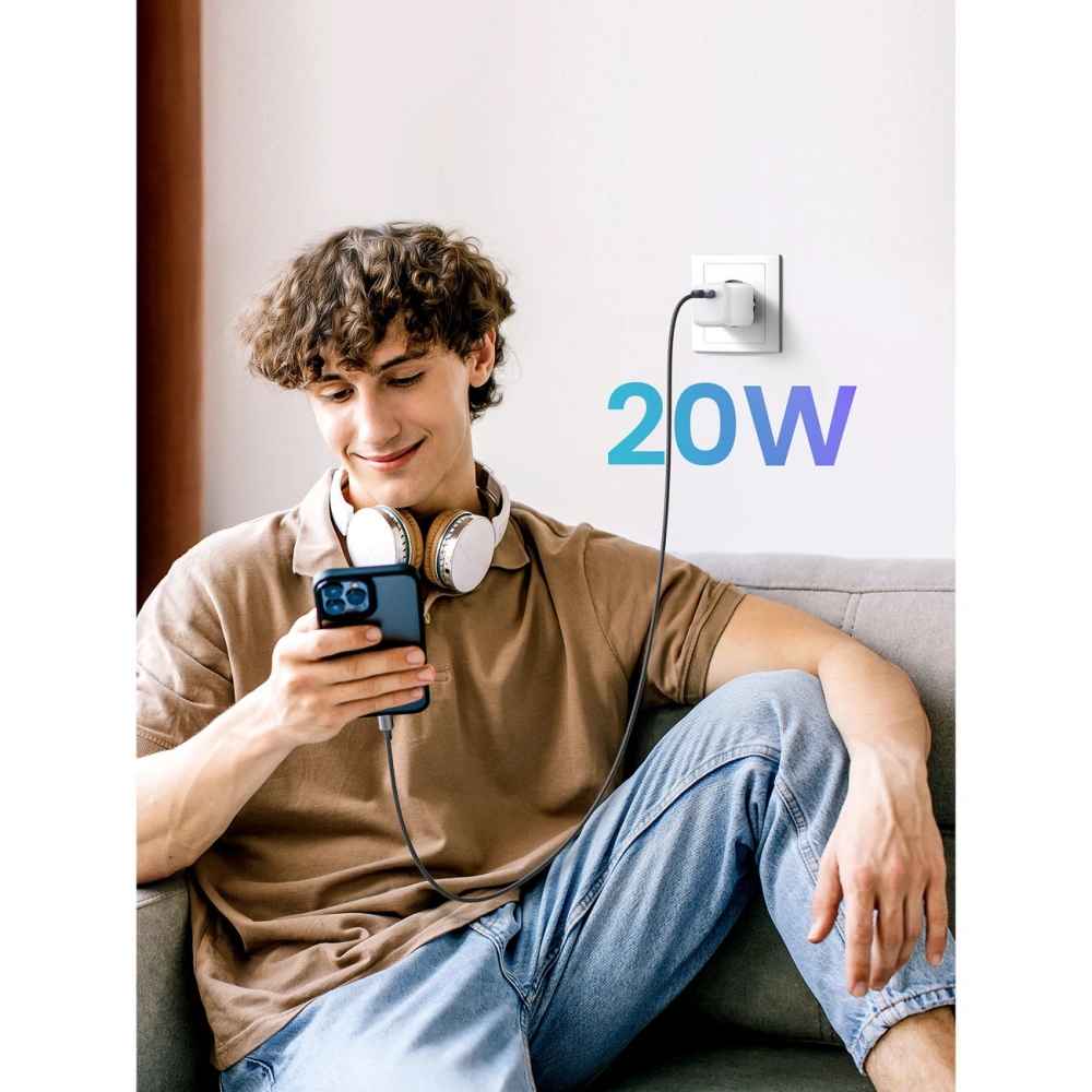 Hurtownia GSM - Încărcător de rețea UGREEN CD318 Nexode Mini 20W, USB-C, PD (alb) - UGR1674 - {ean13} - Hurt