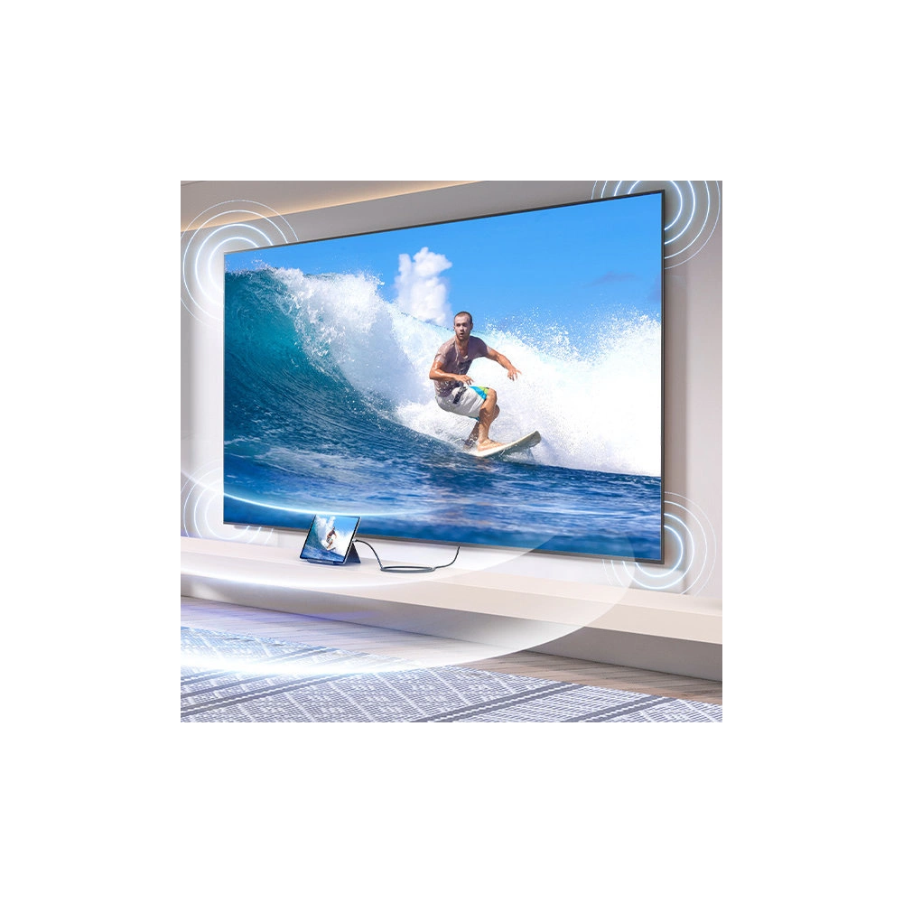 Hurtownia GSM - UGREEN HD164 micro HDMI - HDMI 2.1 8K 2m (szürke) kábel / átalakító - UGR1675 - {ean13} - Hurt