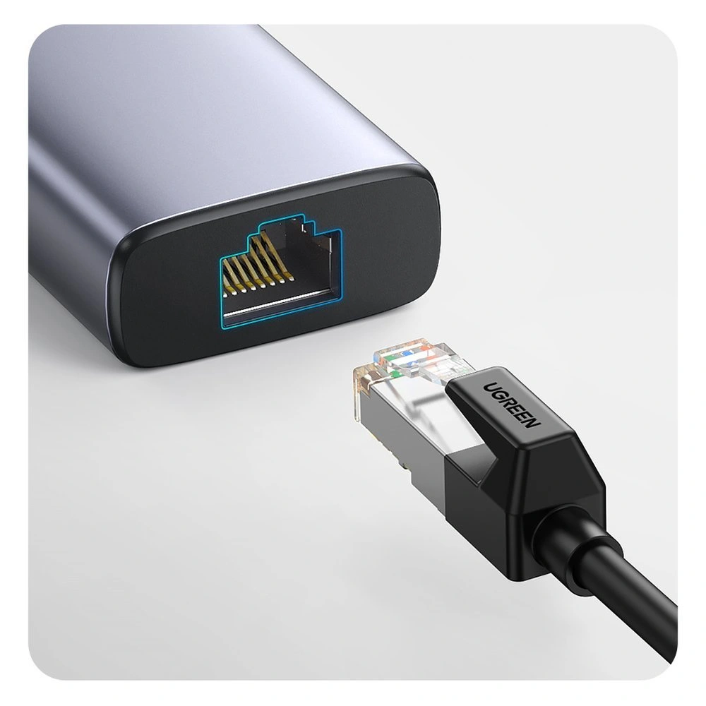 Hurtownia GSM - UGREEN CM511 5 az 1-ben Hub Adapter, USB-C HDMI 1.4-re, 3xUSB-A, USB-C, PD, 100W (szürke) - UGR1678 - {ean13} - Hurt