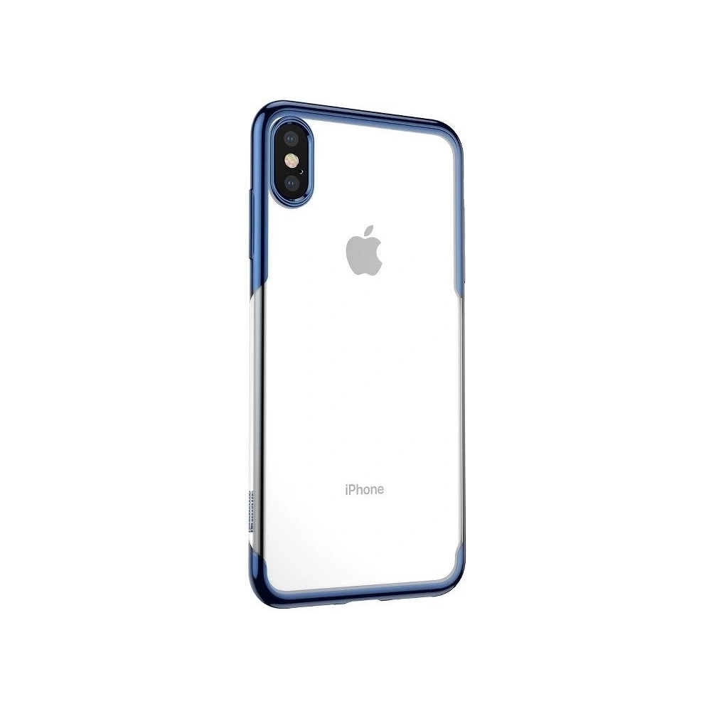 Hurtownia GSM - Průhledný kryt Baseus Shining Case pro iPhone X / XS (modrý) - BSU203BLU - {ean13} - Hurt
