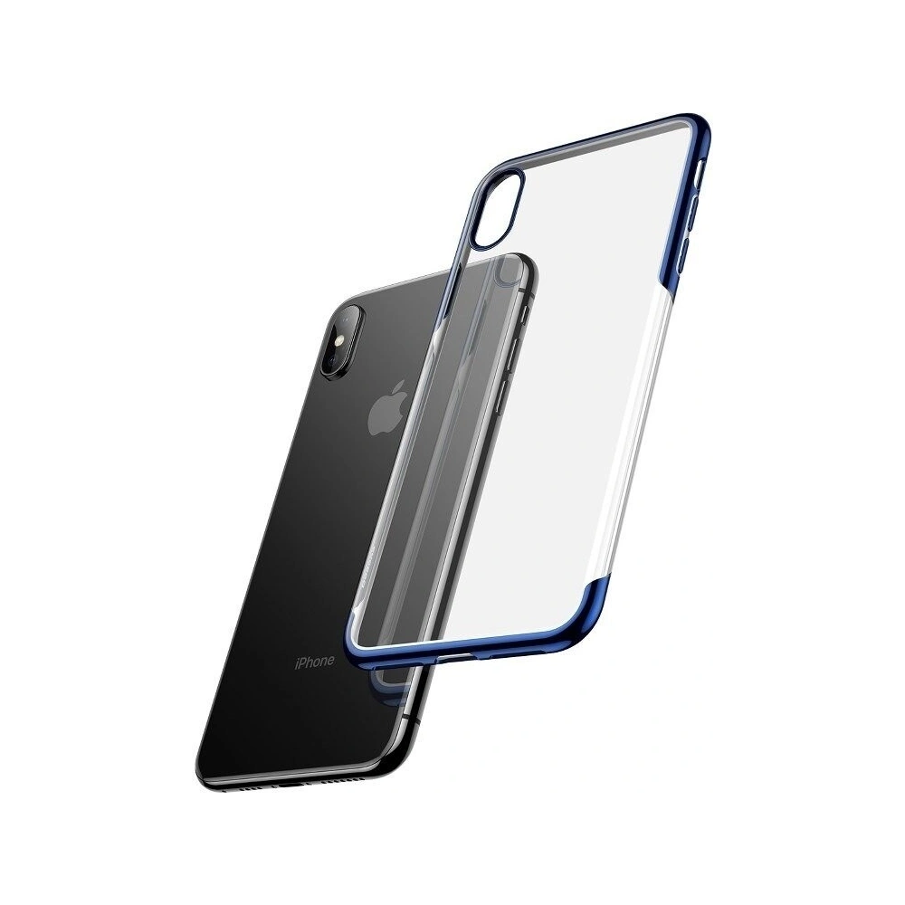 Hurtownia GSM - Etui transparent Baseus Shining Case pentru iPhone X / XS (albastru) - BSU203BLU - {ean13} - Hurt