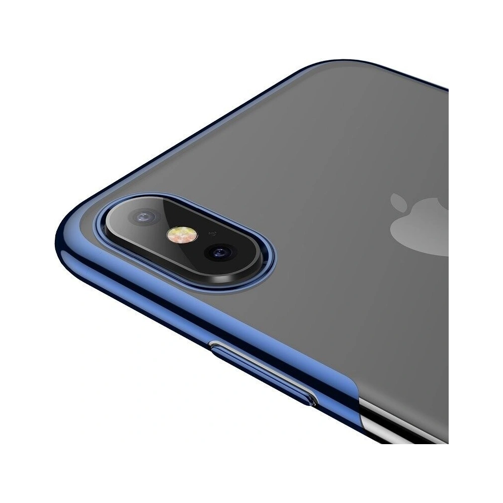 Hurtownia GSM - Průhledný kryt Baseus Shining Case pro iPhone X / XS (modrý) - BSU203BLU - {ean13} - Hurt