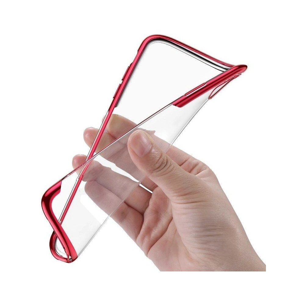 Hurtownia GSM - Przezroczyste etui Baseus Shining Case pentru iPhone X / XS (roșu) - BSU204RED - {ean13} - Hurt