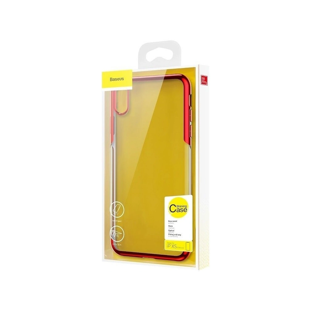Wholesale Baseus Shining Case iPhone X / XS Red - BSU204RED - {ean13} - Hurt
