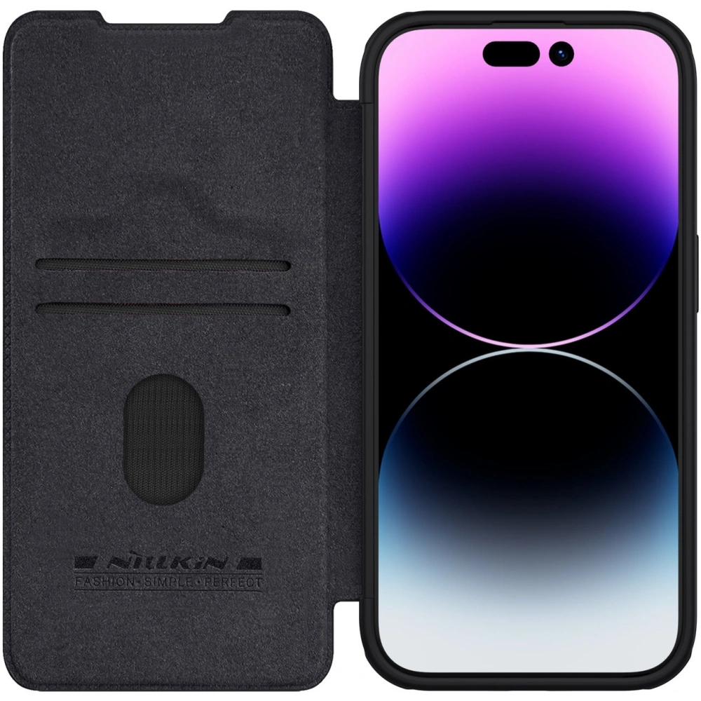 Hurtownia GSM - Etui z klapką Nillkin Qin Leather Pro z osłoną aparatu Apple iPhone 15 Pro Max černé - NLK1175 - {ean13} - Hurt
