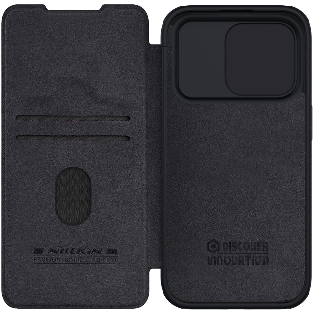 Hurtownia GSM - Etui z klapką Nillkin Qin Leather Pro z osłoną aparatu Apple iPhone 15 Pro Max černé - NLK1175 - {ean13} - Hurt