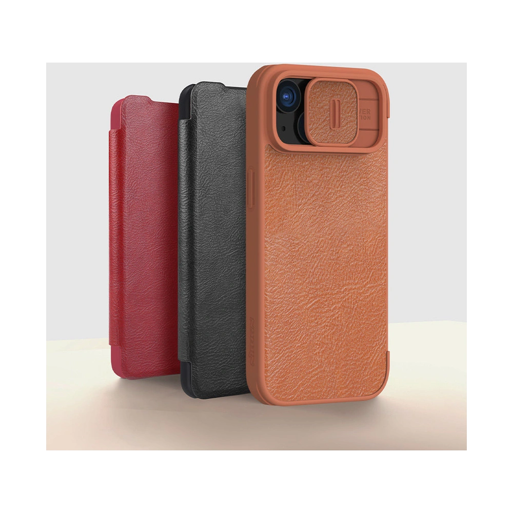 Hurtownia GSM - Etui z klapką Nillkin Qin Leather Pro z osłoną aparatu Apple iPhone 15 Pro Max černé - NLK1175 - {ean13} - Hurt