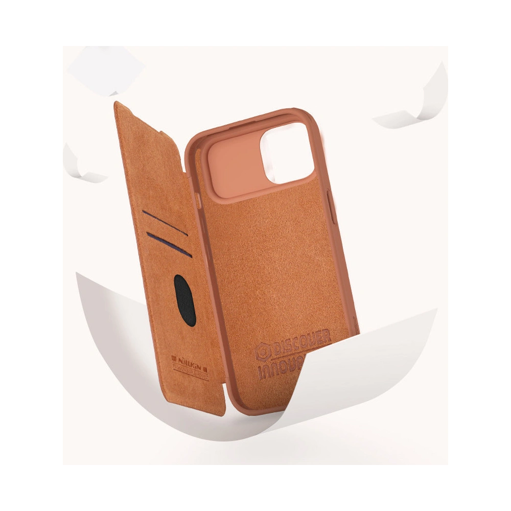 Hurtownia GSM - Etui z klapką Nillkin Qin Leather Pro z osłoną aparatu Apple iPhone 15 Pro Max černé - NLK1175 - {ean13} - Hurt