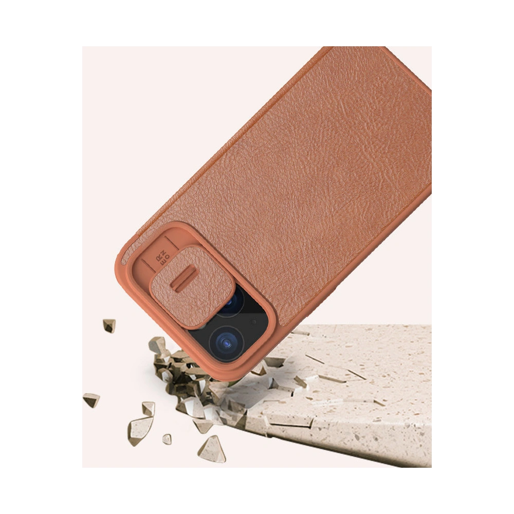 Hurtownia GSM - Etui z klapką Nillkin Qin Leather Pro z osłoną aparatu Apple iPhone 15 Pro Max černé - NLK1175 - {ean13} - Hurt