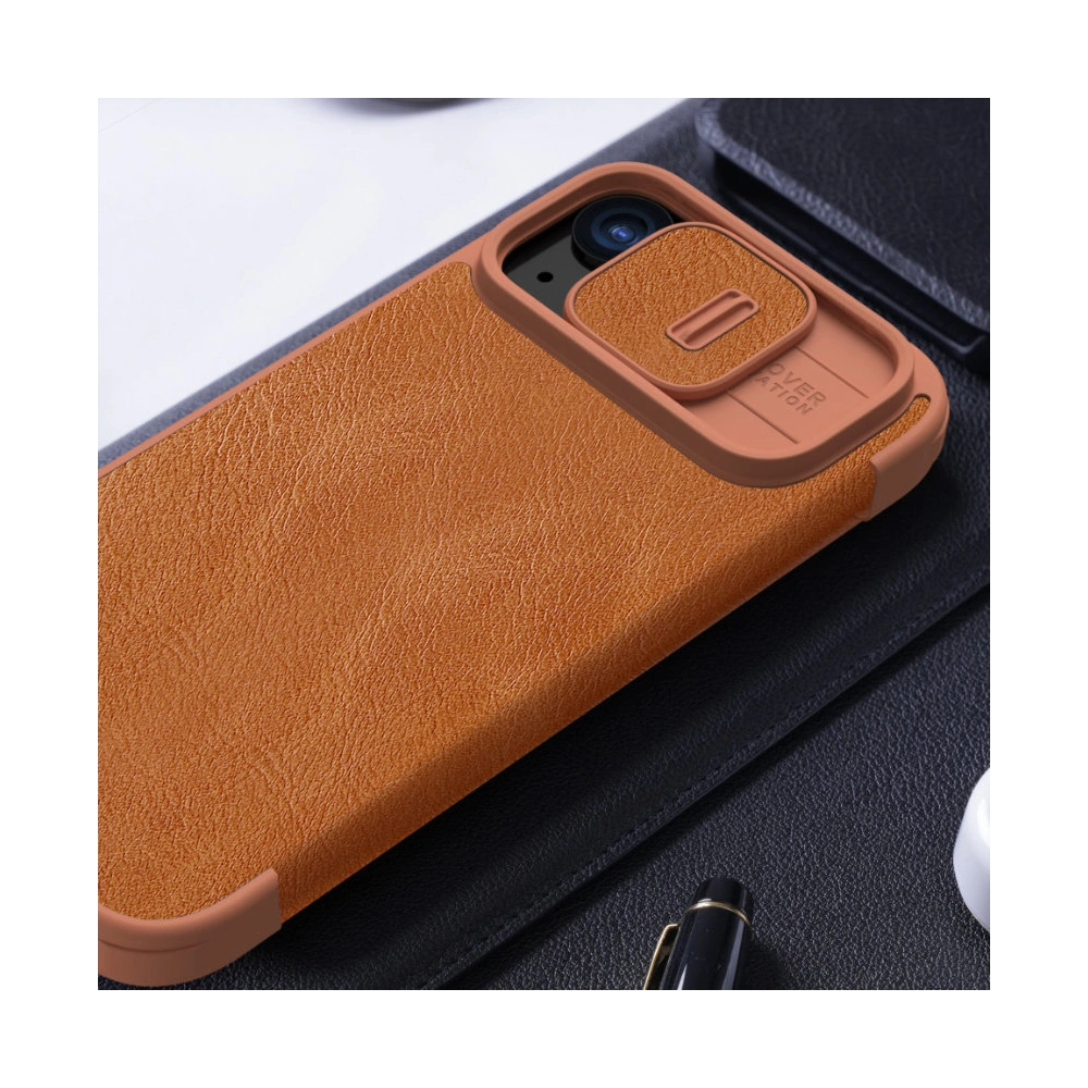 Hurtownia GSM - Etui z klapką Nillkin Qin Leather Pro z osłoną aparatu Apple iPhone 15 Pro Max černé - NLK1175 - {ean13} - Hurt