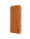 Hurtownia GSM - Etui z klapką Nillkin Qin Leather Pro z osłoną aparatu Apple iPhone 15 Plus / 14 Plus hnědé - NLK1176 - {ean13} - Hurt