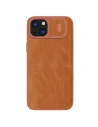 Hurtownia GSM - Etui cu clapetă Nillkin Qin Leather Pro cu protecție pentru camera Apple iPhone 15 Plus / 14 Plus maro - NLK1176 - {ean13} - Hurt