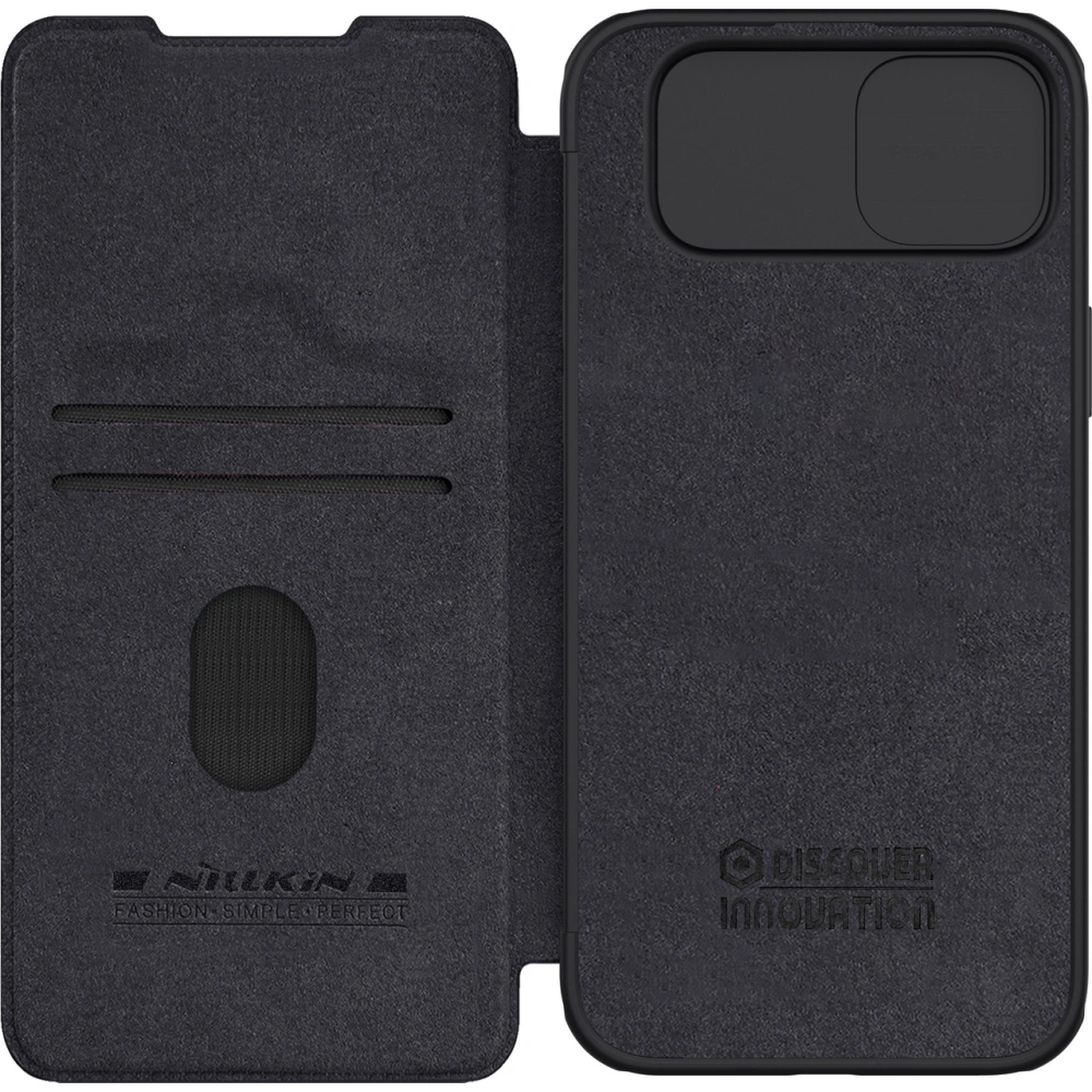 Hurtownia GSM - Etui z klapką Nillkin Qin Leather Pro z osłoną aparatu Apple iPhone 15 Plus / 14 Plus černé - NLK1177 - {ean13} - Hurt
