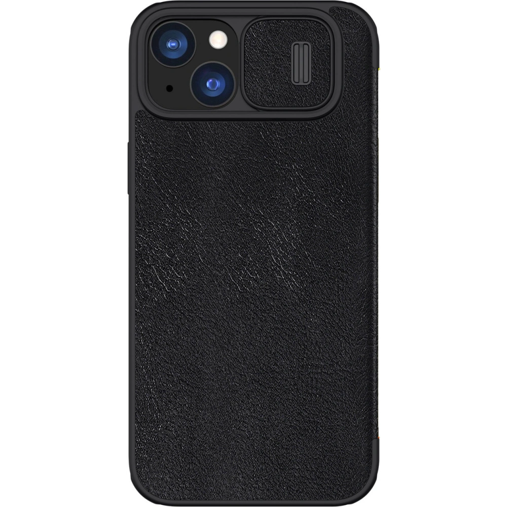 Hurtownia GSM - Etui z klapką Nillkin Qin Leather Pro z osłoną aparatu Apple iPhone 15 Plus / 14 Plus czarne - NLK1177 - {ean13} - Hurt