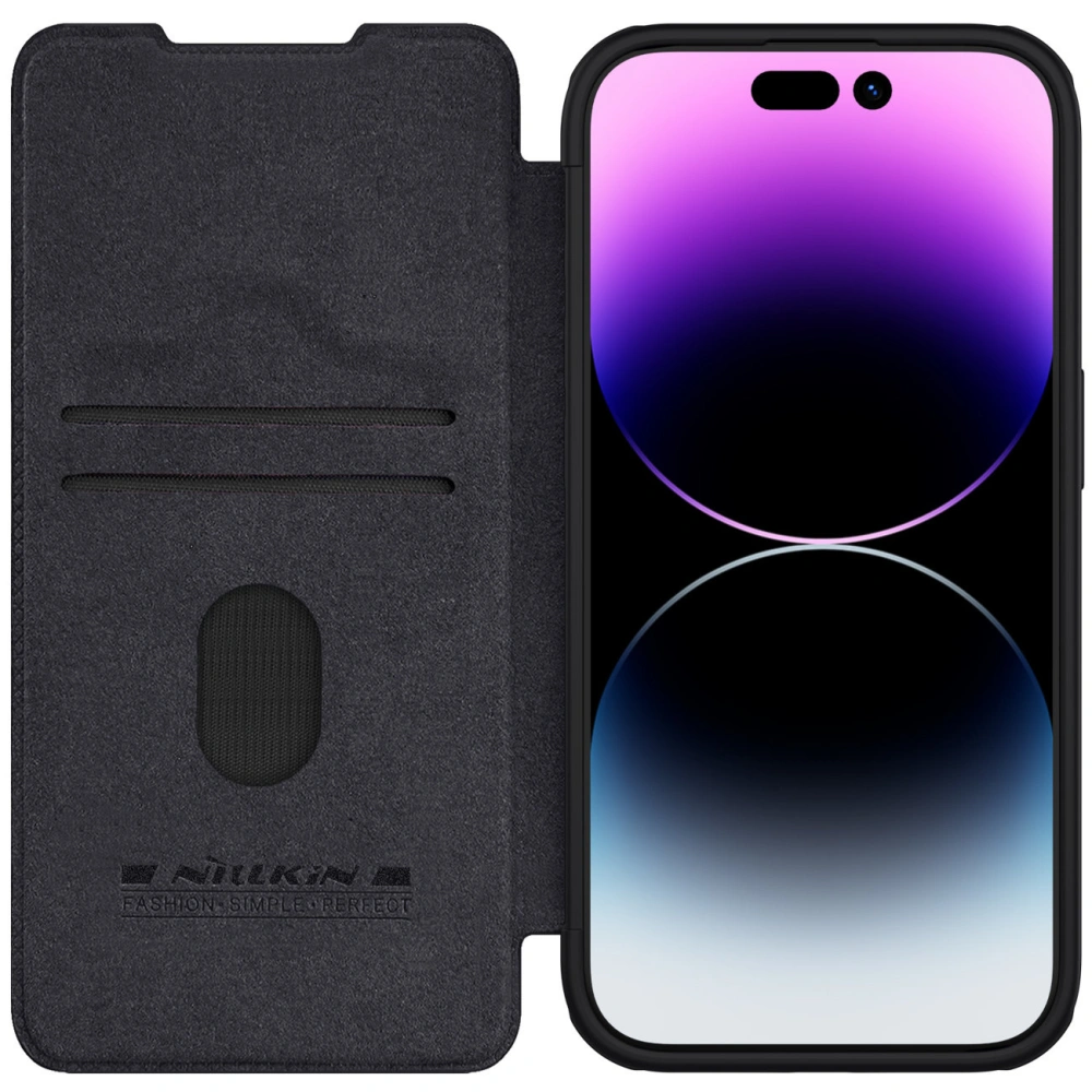 Hurtownia GSM - Etui z klapką Nillkin Qin Leather Pro z osłoną aparatu Apple iPhone 15 Pro černé - NLK1179 - {ean13} - Hurt