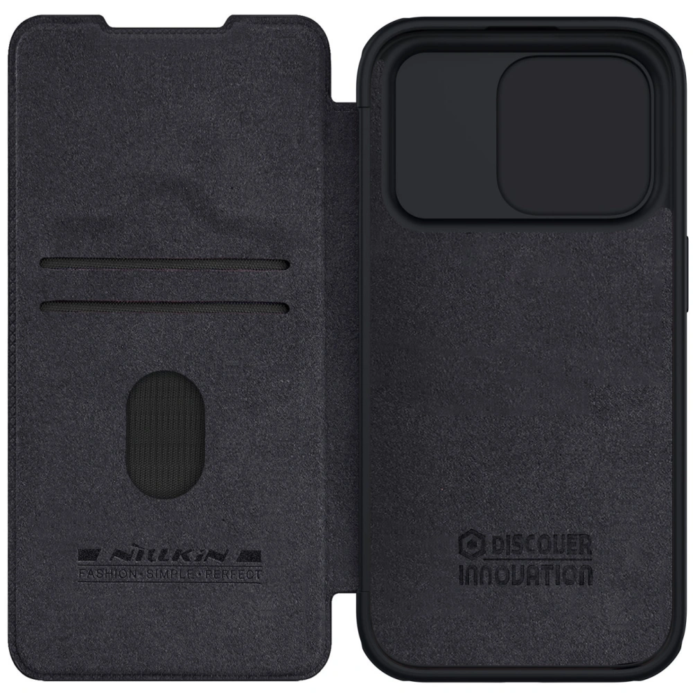 Hurtownia GSM - Etui z klapką Nillkin Qin Leather Pro z osłoną aparatu Apple iPhone 15 Pro černé - NLK1179 - {ean13} - Hurt