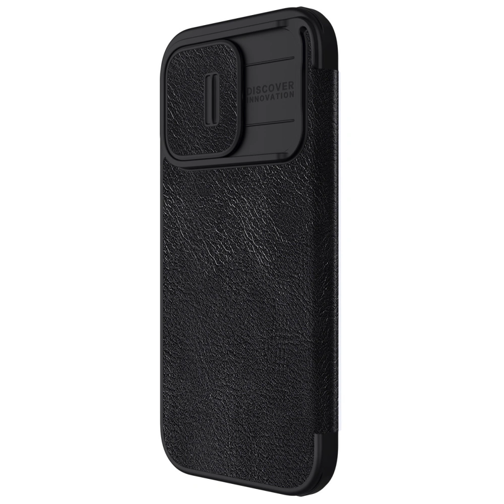 Hurtownia GSM - Etui z klapką Nillkin Qin Leather Pro z osłoną aparatu Apple iPhone 15 Pro černé - NLK1179 - {ean13} - Hurt